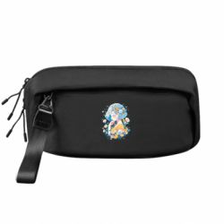 Сумка-бананка преміум мріюча українка патріотка у квітах - FATLINE Сумка-бананка преміум мріюча українка патріотка у квітах