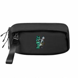 Сумка-бананка премиум Rick and text Morty - FATLINE Сумка-бананка премиум Rick and text Morty