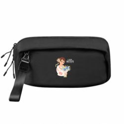 Сумка-бананка преміум З днем матері! Українка з букетом - FATLINE Сумка-бананка преміум З днем матері! Українка з букетом