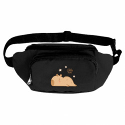 Сумка-бананка Спящий релаксирующий стиль капибары