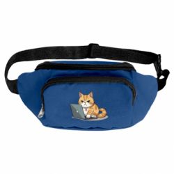 Сумка-бананка Злая кошка за макбуком - FATLINE Сумка-бананка Злая кошка за макбуком