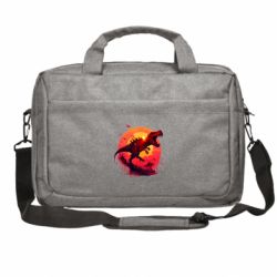 Сумка для ноутбука Тиранозавр на фоні сонця - FATLINE Сумка для ноутбука Тиранозавр на фоні сонця