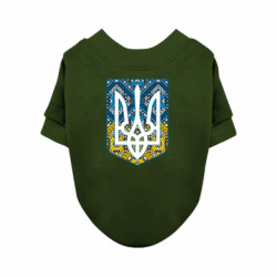 Світшот для собаки Герб України з вишивкою - FATLINE Світшот для собаки Герб України з вишивкою
