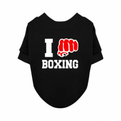 Свитшот для собаки I love boxing - FATLINE Свитшот для собаки I love boxing