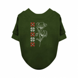 Свитшот для собаки Маки. Вишивка. Украина - FATLINE Свитшот для собаки Маки. Вишивка. Украина