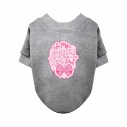 Свитшот для собаки Розовый слоган In My Happy Girl Era - FATLINE Свитшот для собаки Розовый слоган In My Happy Girl Era