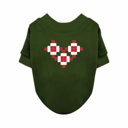 Світшот для собаки Серце вишиванка - FATLINE Світшот для собаки Серце вишиванка