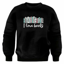 Свитшот оверсайз I love books - FATLINE Свитшот оверсайз I love books