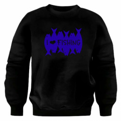 Свитшот оверсайз I Love Fishing - FATLINE Свитшот оверсайз I Love Fishing