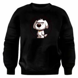 Свитшот оверсайз пес которому похуй - FATLINE Свитшот оверсайз пес которому похуй