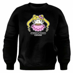 Свитшот оверсайз Sailor Moon Hello Kitty - FATLINE Свитшот оверсайз Sailor Moon Hello Kitty