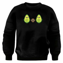 Свитшот оверсайз Семья авокадо - FATLINE Свитшот оверсайз Семья авокадо