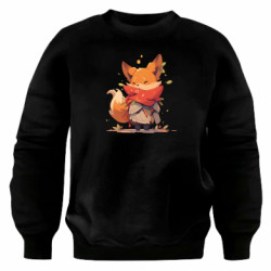 Свитшот оверсайз Стильная лисичка - FATLINE Свитшот оверсайз Стильная лисичка