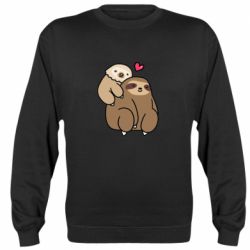 Свитшот унисекс Пара ленивцев - FATLINE Свитшот унисекс Пара ленивцев