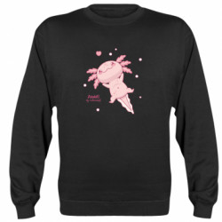 Свитшот унисекс Супер милый Аксолотль - FATLINE Свитшот унисекс Супер милый Аксолотль