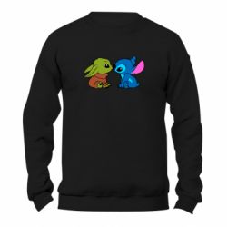 Свитшот унисекс TM Gildan Baby Yoda And Stitch - FATLINE Свитшот унисекс TM Gildan Baby Yoda And Stitch