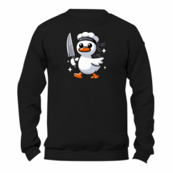 Свитшот унисекс TM Gildan Белая утка с ножом - FATLINE Свитшот унисекс TM Gildan Белая утка с ножом