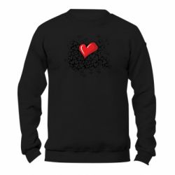 Свитшот унисекс TM Gildan Heart & Love - FATLINE Свитшот унисекс TM Gildan Heart & Love