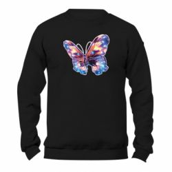 Світшот унісекс TM Gildan Механізований неоновий метелик - FATLINE Світшот унісекс TM Gildan Механізований неоновий метелик