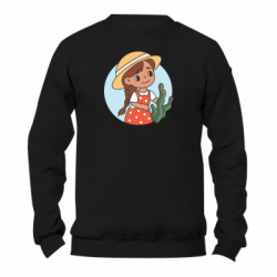 Свитшот унисекс TM Gildan Милаха девочка в шляпе - FATLINE Свитшот унисекс TM Gildan Милаха девочка в шляпе