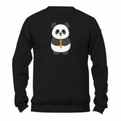 Свитшот унисекс TM Gildan Милая панда с морковкой - FATLINE Свитшот унисекс TM Gildan Милая панда с морковкой