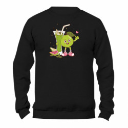 Світшот унісекс TM Gildan Милий гуава з зеленим коктейлем - FATLINE Світшот унісекс TM Gildan Милий гуава з зеленим коктейлем