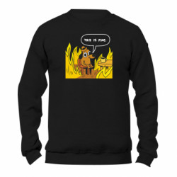 Світшот унісекс TM Gildan This is fine - FATLINE Світшот унісекс TM Gildan This is fine