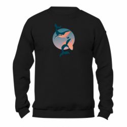 Свитшот унисекс TM Gildan Two whales - FATLINE Свитшот унисекс TM Gildan Two whales