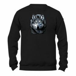 Свитшот унисекс TM Gildan Волк гравюра