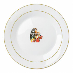 Тарелка Bob Marley textOWi - FATLINE Тарелка Bob Marley textOWi