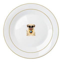 Тарелка Dog with a collar BMW - FATLINE Тарелка Dog with a collar BMW