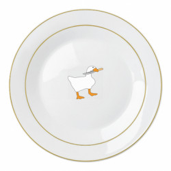 Тарілка Гусак з ножем - FATLINE Тарілка Гусак з ножем