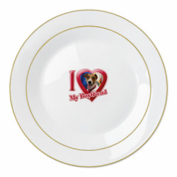Тарілка I love my Boyfriend Пес Патрон - FATLINE Тарілка I love my Boyfriend Пес Патрон
