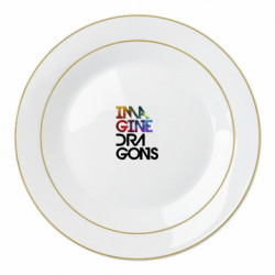 Тарелка Imagine Dragons and space - FATLINE Тарелка Imagine Dragons and space