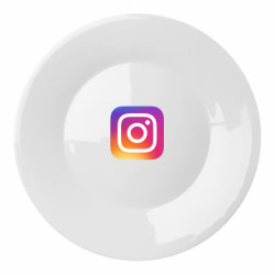 Тарелка Instagram Logo Gradient - FATLINE Тарелка Instagram Logo Gradient