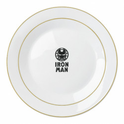 Тарелка Iron man text - FATLINE Тарелка Iron man text