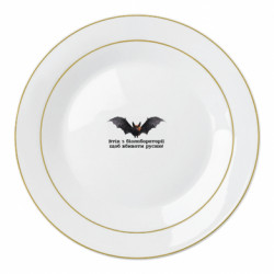 Тарілка Кажан втік з біолабораторії щоб вбивати русню - FATLINE Тарілка Кажан втік з біолабораторії щоб вбивати русню