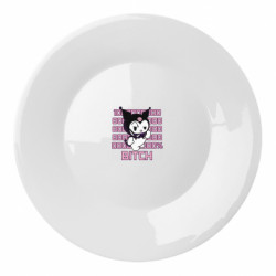 Тарелка Kuromi bitch - FATLINE Тарелка Kuromi bitch