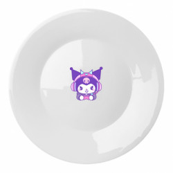 Тарелка Kuromi Cute Gamer - FATLINE Тарелка Kuromi Cute Gamer