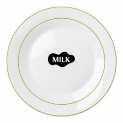 Тарелка Молоко milk - FATLINE Тарелка Молоко milk