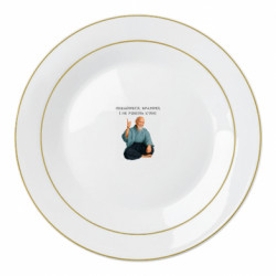 Тарелка Морихей Уэсиба мем покайтесь братья - FATLINE Тарелка Морихей Уэсиба мем покайтесь братья