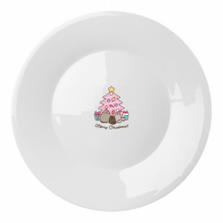 Тарелка Pusheen Merry Christmas! - FATLINE Тарелка Pusheen Merry Christmas!