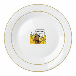 Тарелка This is fine - FATLINE Тарелка This is fine