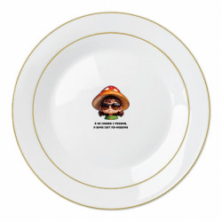 Тарелка Я не схожу с ума, я вижу мир по-другому - FATLINE Тарелка Я не схожу с ума, я вижу мир по-другому