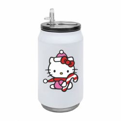 Термобанка 350ml Christmas Kitty with candy - FATLINE Термобанка 350ml Christmas Kitty with candy