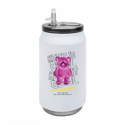 Термобанка 350ml Розовый медведь - FATLINE Термобанка 350ml Розовый медведь