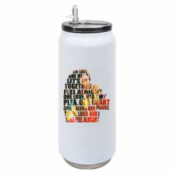 Термобанка 500ml Bob Marley textOWi - FATLINE Термобанка 500ml Bob Marley textOWi