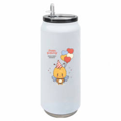Термобанка 500ml Happy birthday! Пчелка с воздушными шариками - FATLINE Термобанка 500ml Happy birthday! Пчелка с воздушными шариками