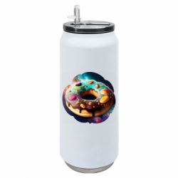 Термобанка 500ml космический пончик - FATLINE Термобанка 500ml космический пончик