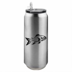 Термобанка 500ml рыба силуэт - FATLINE Термобанка 500ml рыба силуэт